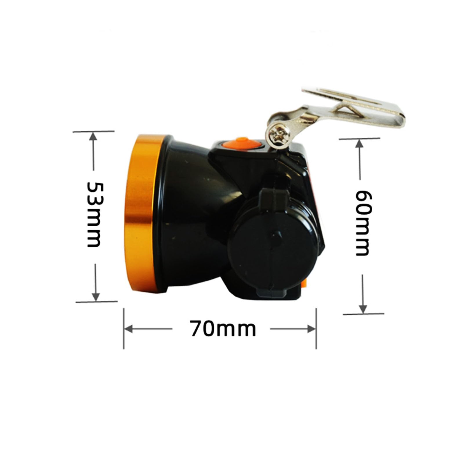 Linterna Frontal portátil a Prueba de Agua Super Brillante Luz Frontal, 2400Mah Linterna Frontal para Casco de Seguridad, Recargable Adecuado para Camping, excursiones nocturnas