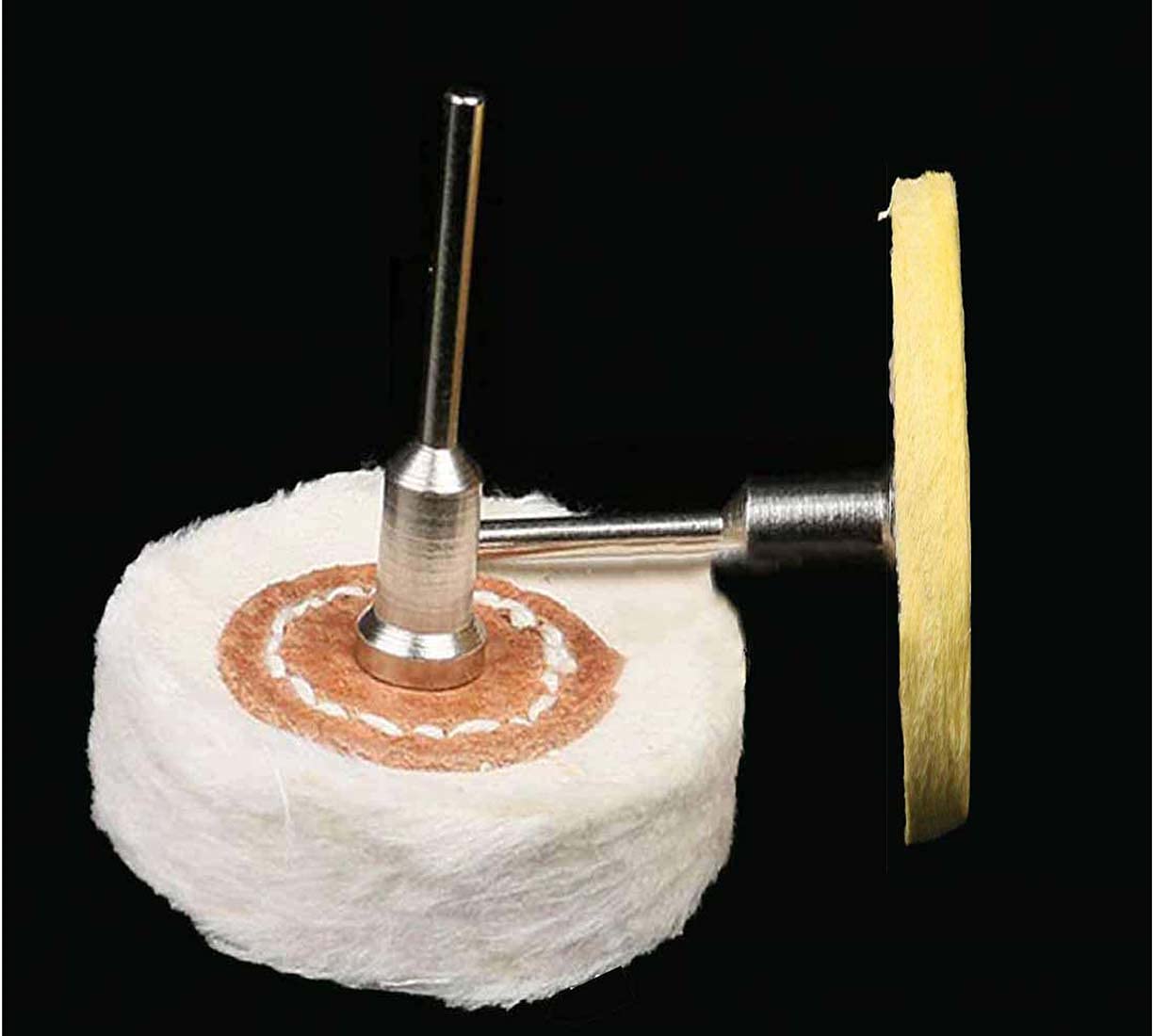 DIY Crafts 2 Pcs, Only Off White, Care,Boxes Cleaning Care Style Polish Buffing Wheel Grinding Head Cloth Wheel DIY Brush Rotary Abrasive Tool (2 Pcs, Only Off White)