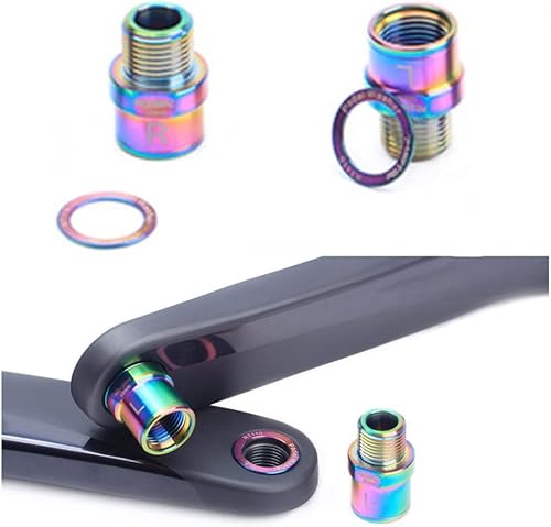 Miniatura 7 de MiOYOOW 1 par de extensores de pedal de bicicleta, espaciador de pedal extendido de 916 pulgadas con arandela extendida de 0.787 in0.79 pulgadas