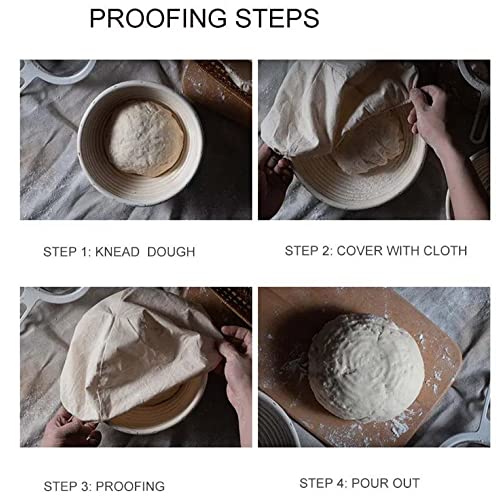 5Rivers Banneton Bread Proofing Basket - Sourdough Proofing Basket - Banneton Proofing Basket Set Of 2 - Bread Making Tools And Supplies - Proofing Baskets For Sourdough Bread Baking - Bread Making #TOP6