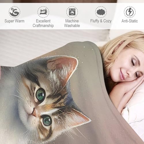 Couverture chaude flannel chat idée cadeau lit enfant - 6