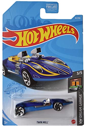 Hot Wheels Twin Mill 1:64 Azul miniatura 1