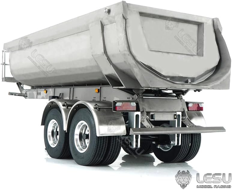LESU Metal RC Hydraulic Dumper Semi Trailer Pump Compatible with 1/14 Tamiya Lifting Electric Legs Tractor Truck Unassembled DIY Hobby Grade Model