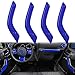 Opall Full Set Interior Decoration Trim Kit Steering Wheel & Center Console Air Outlet Trim, Door Handle Cover Inner For Jeep Wrangler JK JKU 2011-2018 2 Door &4-Door (Blue 12PCS)