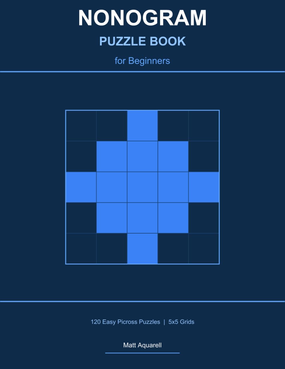 Nonogram Puzzle Book for Beginners: 120 Easy Picross Puzzles | 5x5 Grids (Nonogram Puzzle Books by Matt Aquarell)