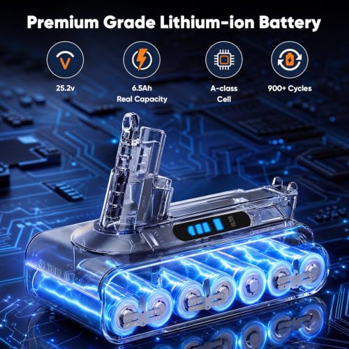 Image of Upgraded V10 /SV12 Battery Replacement Compatible with Dyson V10 Animal /Absolute /Motorhead /Fluffy SV12 Handheld Cordless Vacuum Cleaner