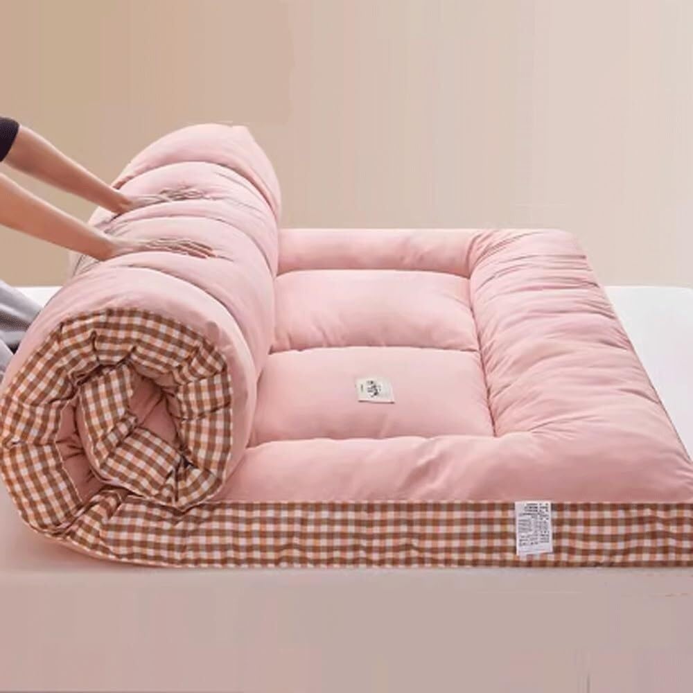 Japoński składany materac futon bawełna twardość pojedynczy rozmiar - idealny do minimalistycznego życia oszczędzającego miejsce przenośne rozwiązanie do spania
