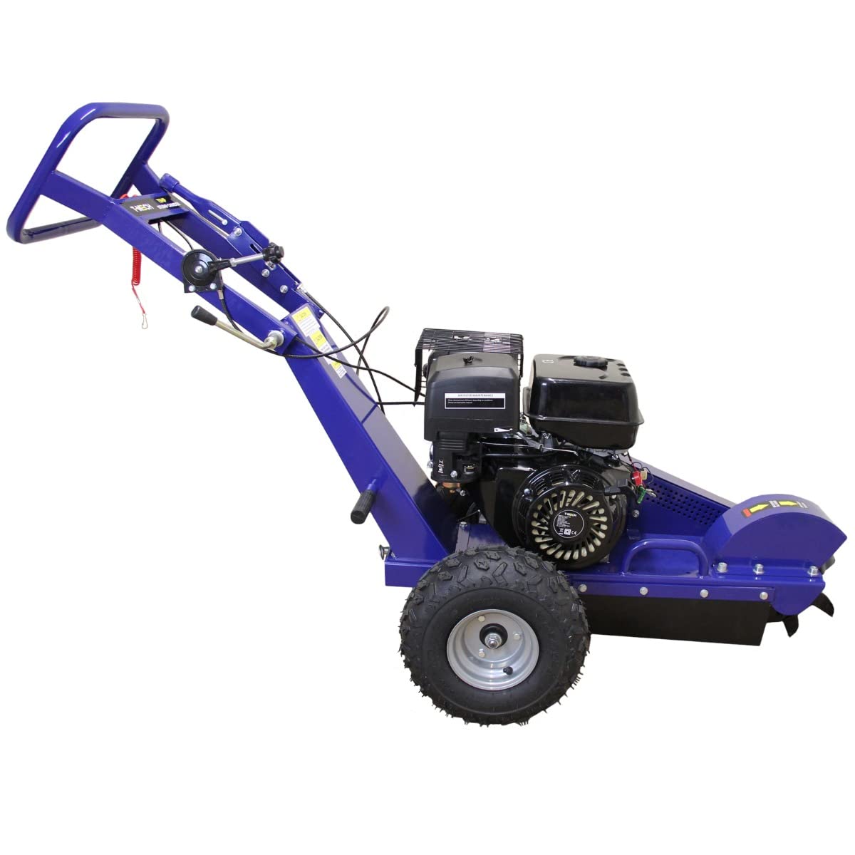 Rogneuse de Souche Déchiqueteuse Racines Moteur 15 CV 4 Temps 9 Lames Tungstène Coupe 22,5 Sous Sol / 51.5 cm Dessus Sol [PPE + Kit Entretien GRATUITS] Jardinage Aménagement Paysagiste T-Mech
