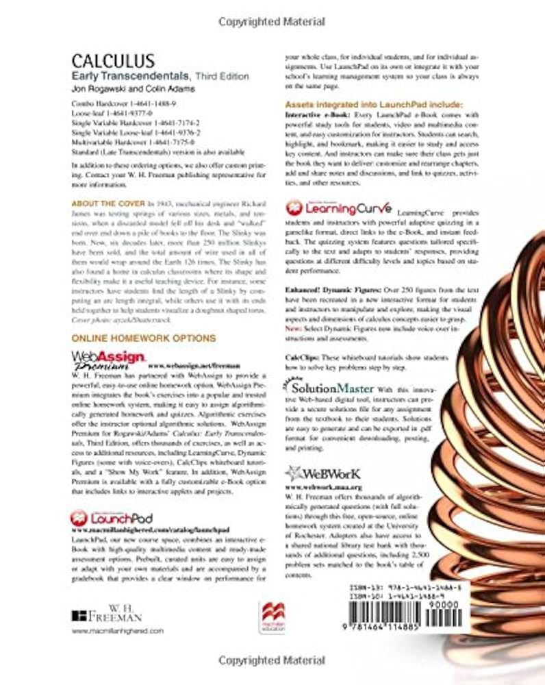 Amazon.com: Calculus: Early Transcendentals: 9781464114885