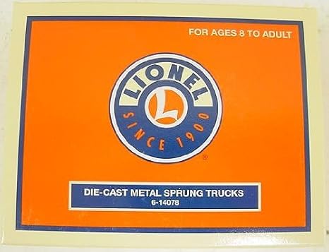 Lionel O Gauge Diecast Metal Sprung Trucks 2-Pack, Replacement Model Train Parts with Metal Coupler Armature, Upgrades Rolling Stock for Improved Tracking, Ages 14+