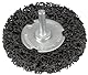 Rundbürste mit 75-mm-Basis, ideal für die Wiederherstellung von Oberflächen und das Entfernen von Farbschichten.
