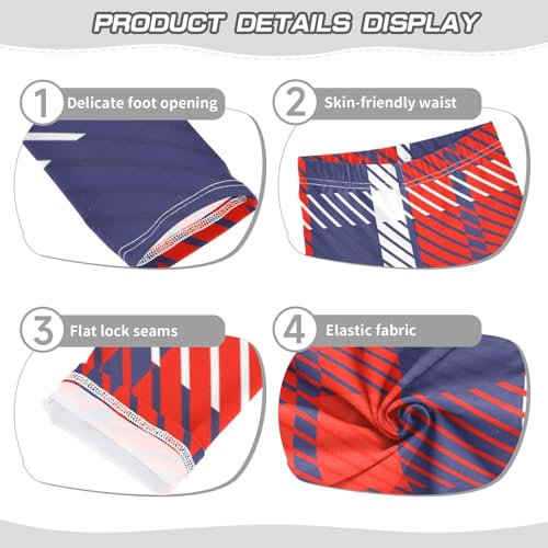 Plaid Scotland Blue Red Shorts for Toddler Girls Cotton Cartwheel Shorts Leggings Under Skirt3