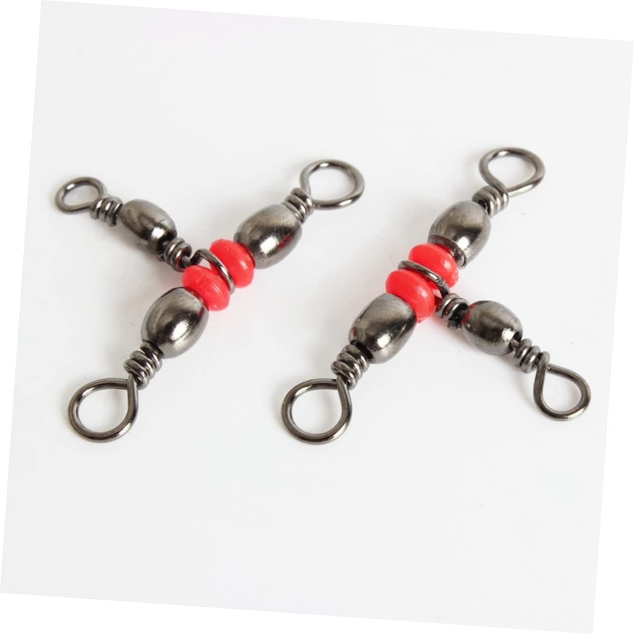 POPETPOP Lot De 3 Connecteurs Démerillons De Pêche À 3 Voies Pivotants Et Flexibles pour Ligne De Pêche en Eau Douce 100 Pièces X 3