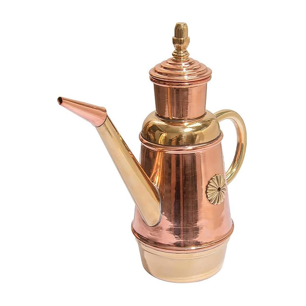 Botella Dispensadora de, Aceitera de Cobre Hecha A Mano, Estilo Retro Clásico Europeo, Vinagrera Antigoteo para Uso Diario.