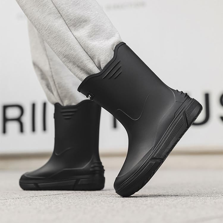 Rain Boots for Mens Rubber Boots Waterproof Water Boots for Men Garden Boots Rainboots for Fishing Boots for Men3