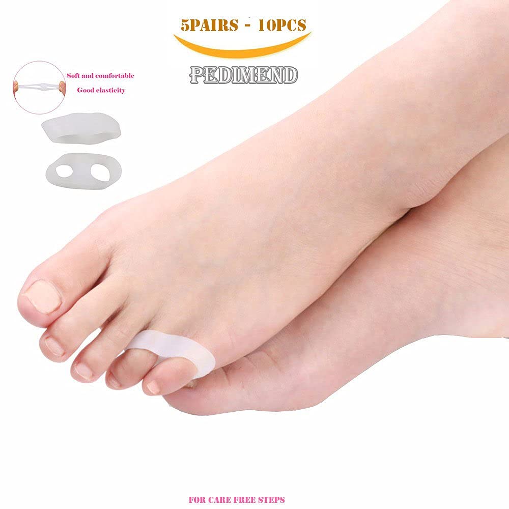 Pedimend doppio foro piccole dita – mignolo alluce valgo Protector Bunion regolatore – allevia la pressione/evitare Squeezing – per uomini e donne – cura dei piedi