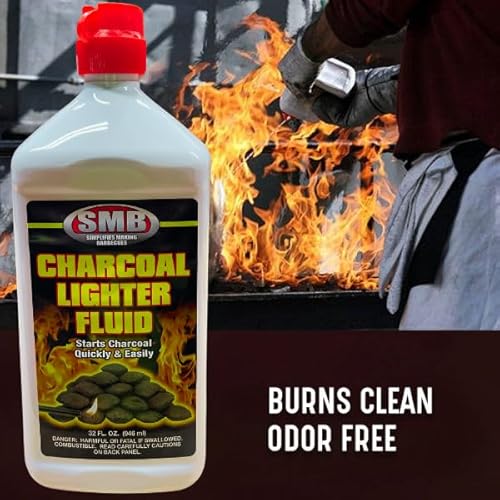 image for Generic 1 Quart (32oz) Lighter Fuel Bottle, Clean Burning & Fast Light