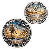 Operation Desert Storm 35th Anniversary Commemorative Coin, Persian Gulf War Operation Desert Storm Veteran...