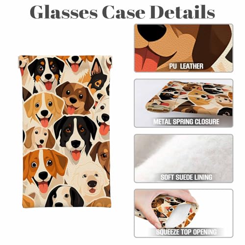 Image of Ocean Beach Glasses Case, Sunglasses Organizer Eyeglasses Case Glasses Cases Pouch For Men Women