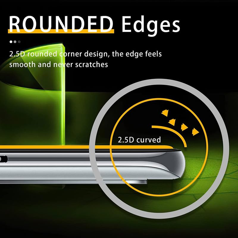 Image of Edge To Edge Screen Protector Tempered Glass For Tecno Spark 20 Pro 5G Cellphone With Easy Installation Kit