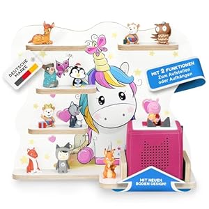 Stadtecken Holzregal Einhorn für Toniebox & Tonies