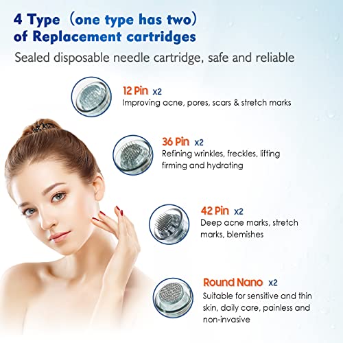 Dr-Pen-Ult-A10-Microneedling-Pen-Authentic-Multi-function-Wireless-Derma-Beauty-Pen-Trusty-Skin-Care-Tool-Kit-for-Fast-Results-Include-8-Cartridges-12pins-x2-36pins-x2-42pins-x2-Nano-x-2
