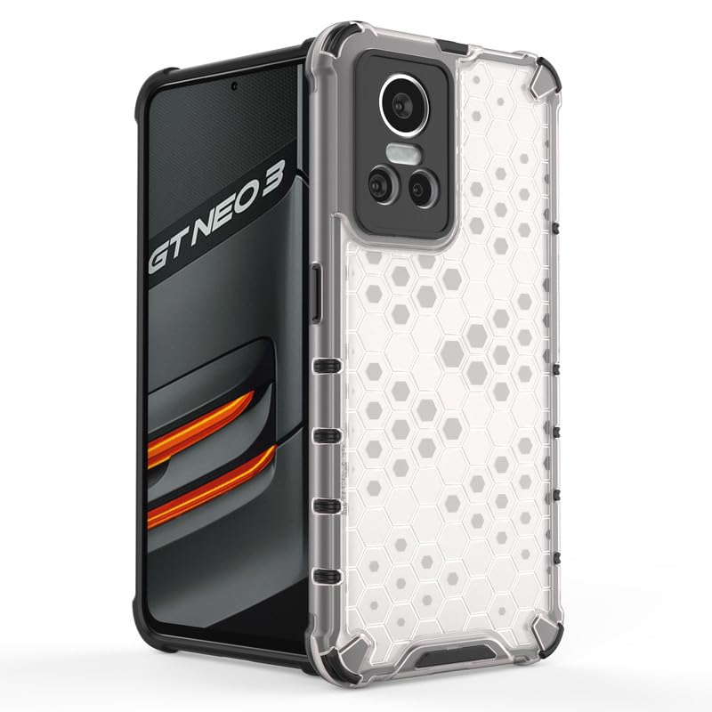 Image of Plastic Bumper Back Case Cover for Realme GT Neo 3 (Transparent)
