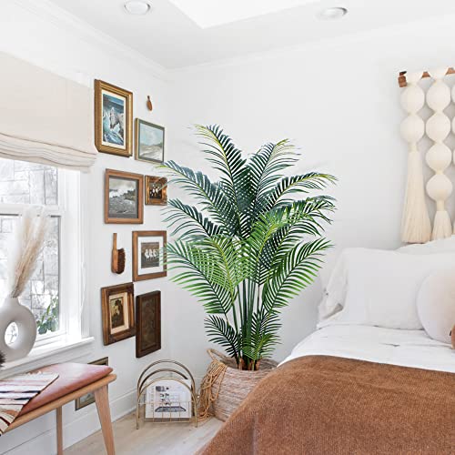 Ypeidn Artificial Tropical Palm Plant 5 Ft Artificial Tree With Plastic Pot For Office And Home Decor, Tall Faux Palm Plant For Indoors And Outdoors, Artificial Silk Palm Housewarming Gift,K150 #TOP1