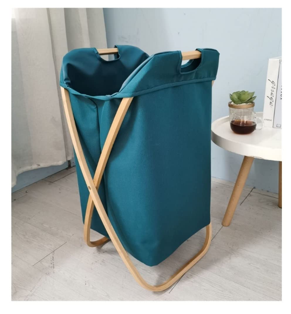 Kosz na Pranie Pojemnik na Pranie Kosze Na Pranie Składany Kosz Torba Na Pranie Kosz Do Przechowywania Ubrań Z Pokrywką Kosz na Bieliznę (Color : A, Size : 47 * 34 * 70cm)