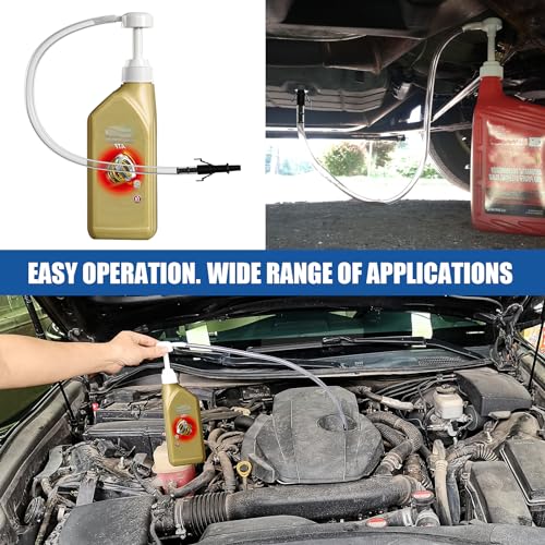 Image of Fluid Pump for Standard Quart Bottles, 8cc Per Pump Stroke, Transmission Fluid Pump with 3rd Hand Adapter, Differential & Transmission Fluid,Transfer Gear Oil Transmission and Differential Fluid Pump
