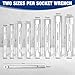 WORKPRO 9-Piece Shower Valve Socket Wrench Set with Bar Handle, for Bathroom Removal of Tub and Shower Valves, Home Plumbing Repairs, Double-Ended, Storage Bag Included
