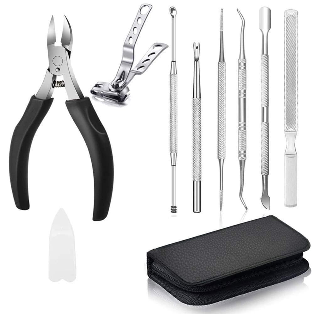 8 szt. Zestaw obcinaczy do paznokci Obcinacz do paznokci ze stali nierdzewnej Grube wrastające paznokcie u stóp Heavy Duty Precyzyjne nożyczki do paznokci Cut Nail Tool, 1 zestaw