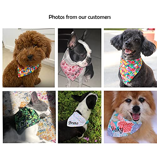 Dog Bandana Over The Collar Bandanas For Medium Size Dogs Puppy Large Girl Cat Small Personalized Big Brother Boy Collars Pink Female Doggy Through 4Th July Summer Bandanna #TOP3