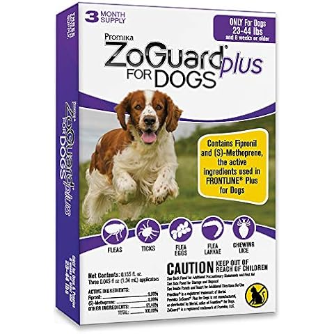 ZoGuard Plus Flea and Tick Prevention for Dogs (Medium - 23-44 lb) Cover