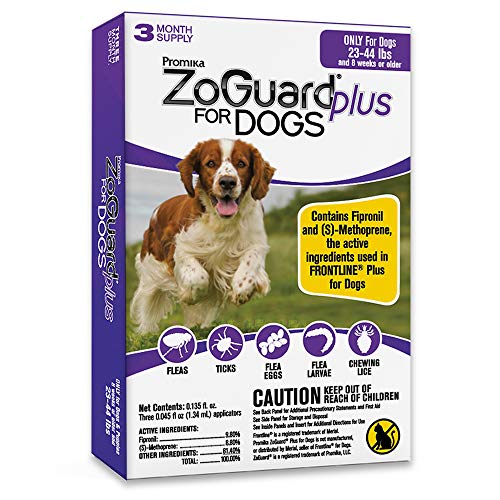 Plus Flea and Tick Prevention for Dogs (Medium – 23-44 lb) Plus Flea and Tick Prevention for Dogs (Medium – 23-44 lb)