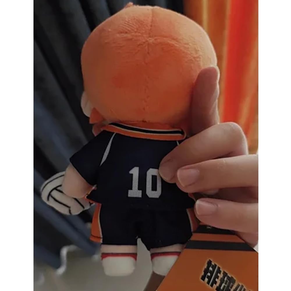 Shoyo Hinata Plüsch-Kome, Kenma, Plüschfigur, Schlüsselanhänger, Anime, PP-Baumwolle, Kissen, 18 cm, weich, gefüllt, pelzig, Tasche, Charm, Sofakissen, Heimdekoration, 4 Stück
