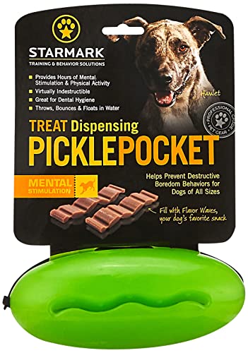 STARMARK Treat Dispensing Pickle Pocket for Dogs, Multi-colored, Approx. 6" L - Image 2