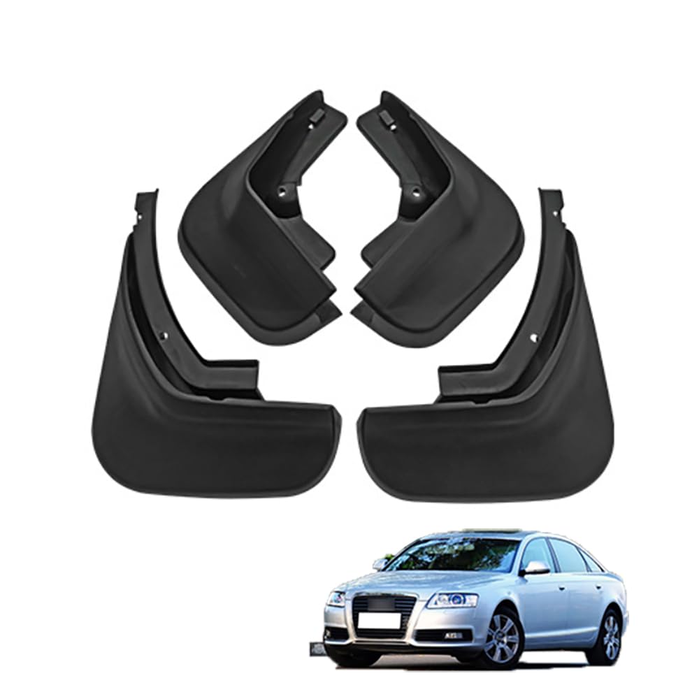 AMHVMU 4pcs Mud Flaps for Audi A6L C6 2006-2011