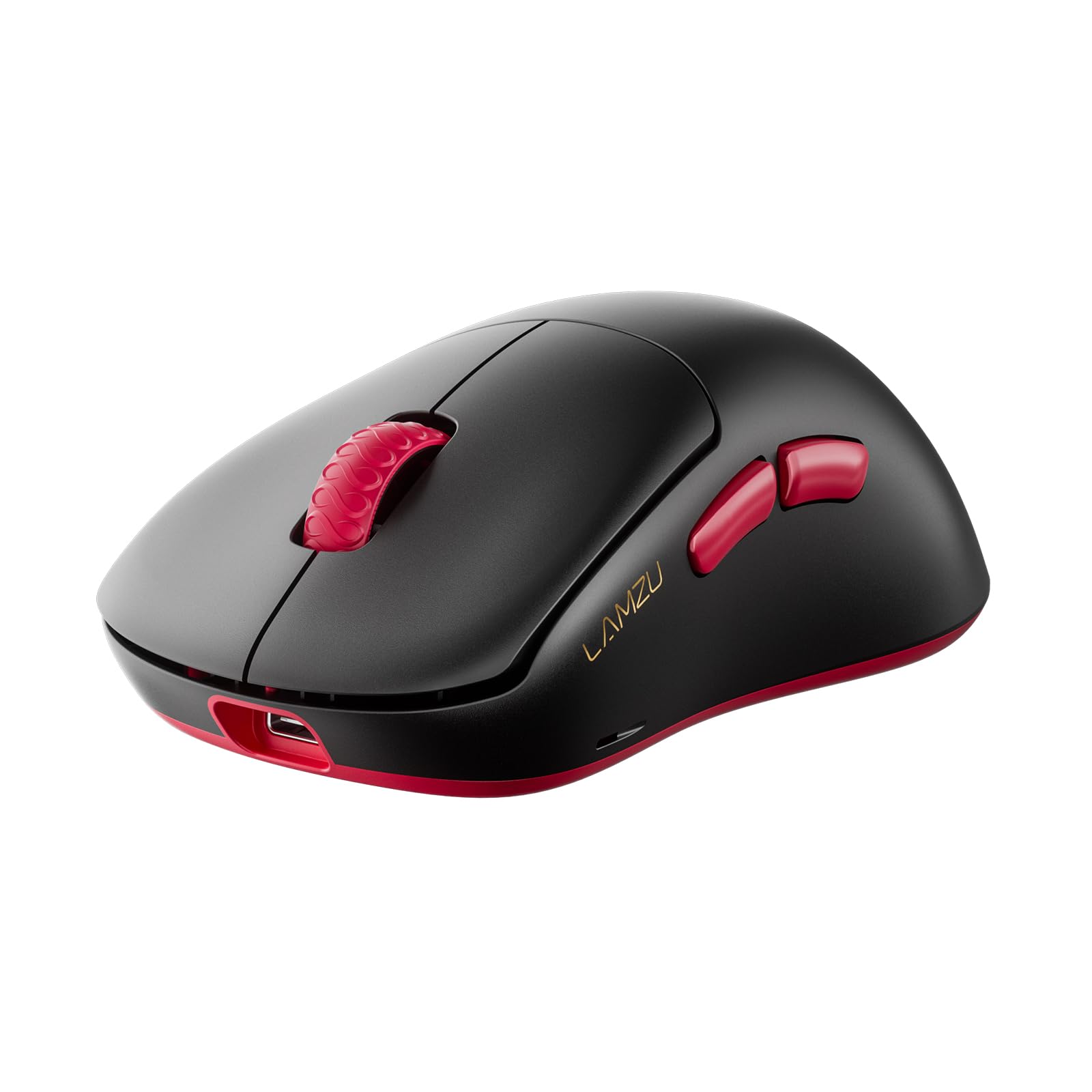Lamzu Thorn V2 - Mouse da gioco ergonomico, senza fori, driver basato su Web, MCU Nordic 52H40, sensore PAW NEXTI, interruttori ottici e codificatore, compatibile con Dual 8K, per giocatori di medie e