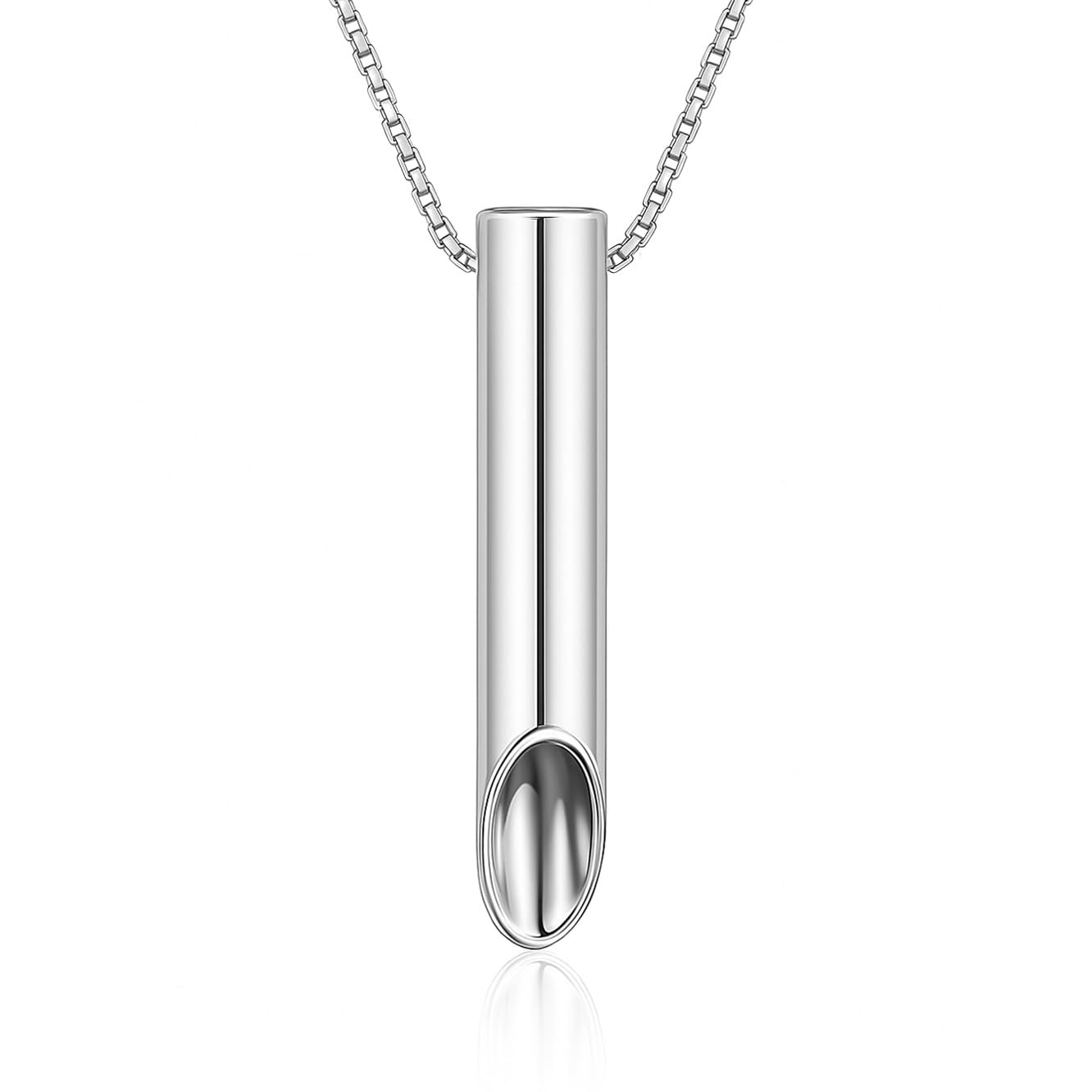 Meditation Whistle Bullet Scoop Necklace