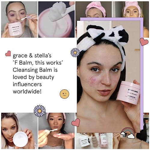 Cleansing Balm (125 Ml) Makeup Cleansing Balm - Makeup Remover Balm For All Skin Types To Gently Meltaway Mascara, Eyeliner And Makeup - Fragrance Free, Vegan, F-Balm By Grace And Stella #TOP4