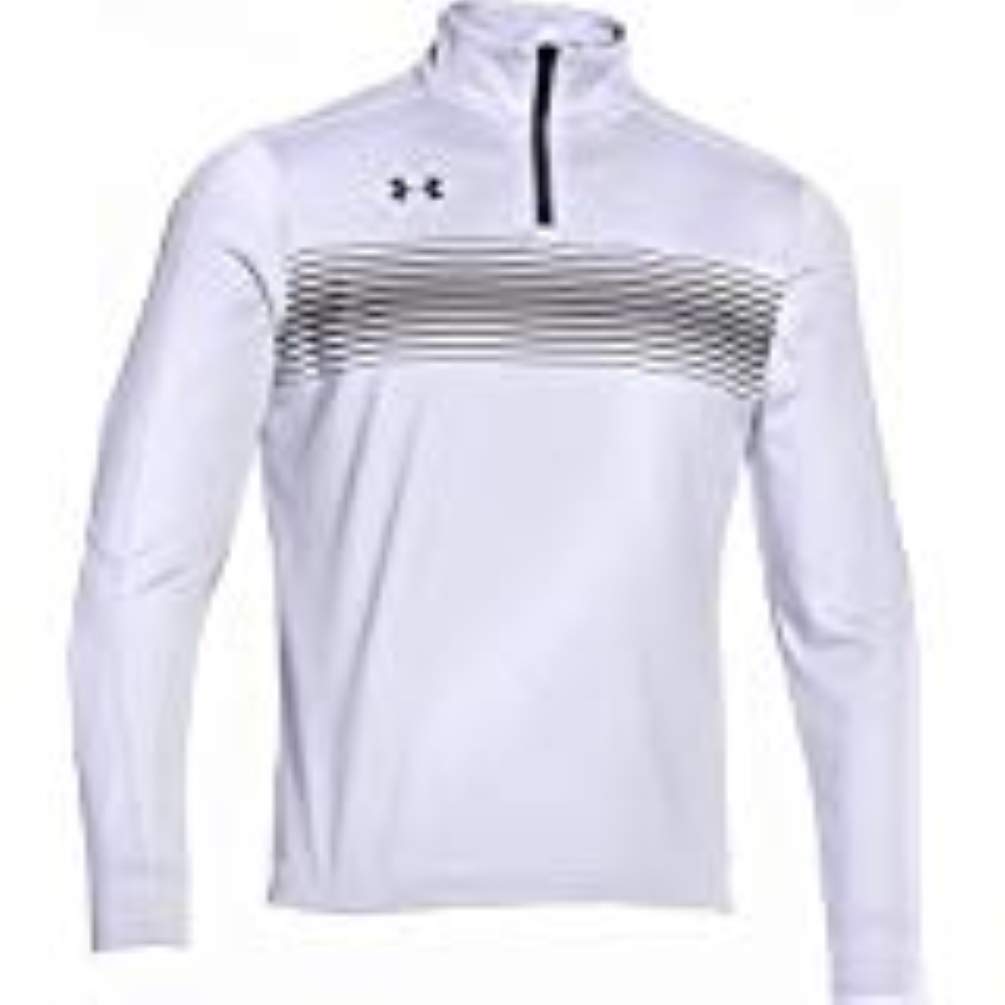 Under Armour Qualifier Blanc SM, Sweat 1/4 Fermeture Éclair - 2
