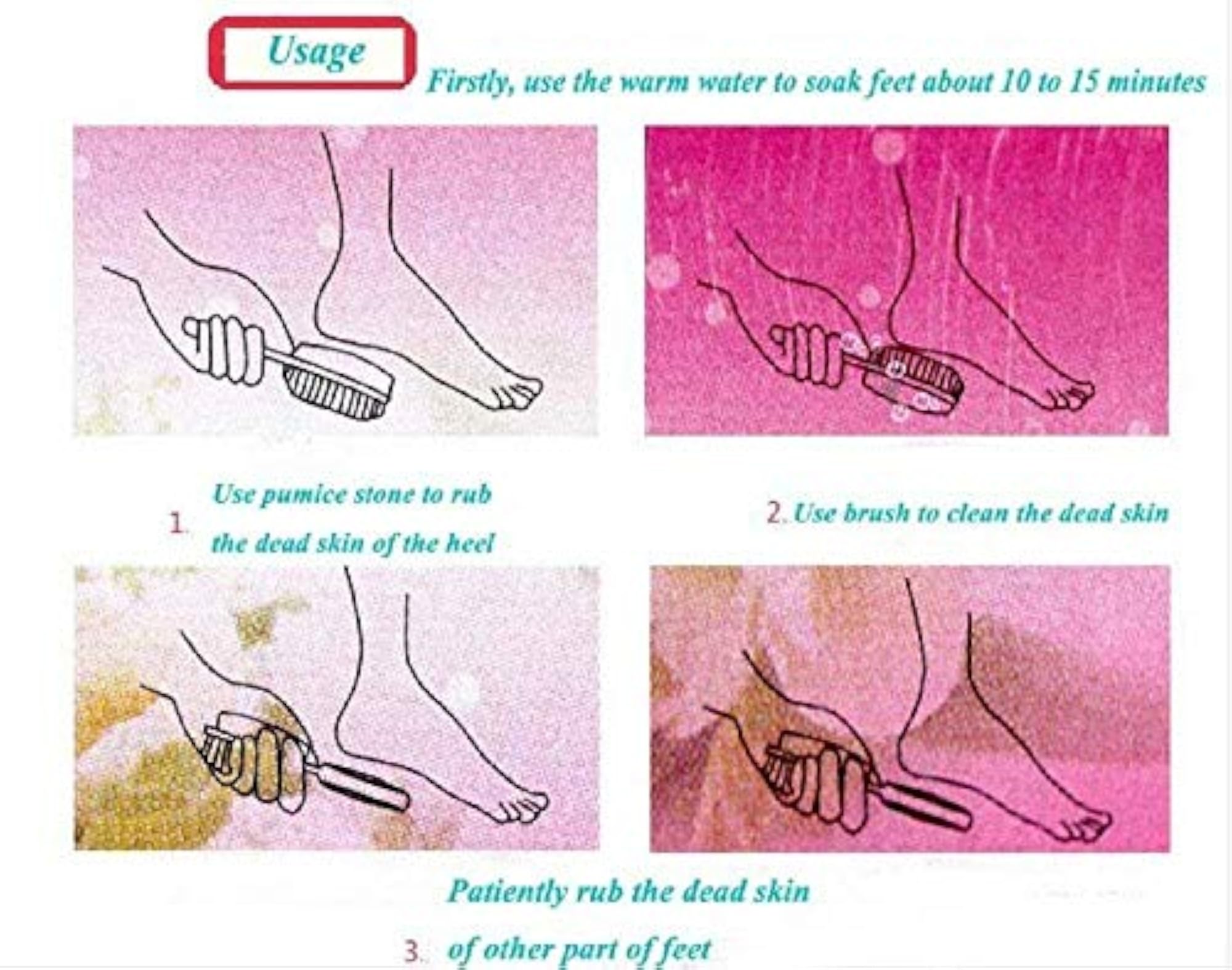 4-in-1 Multi-Purpose Foot File Callus Remover Tools