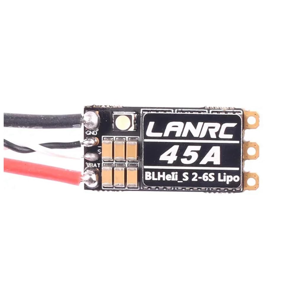 BLHeli S 2-6S Lipo 45A ESC Spazzole LED RGB Programmabile Integrato D-Shot 150/300/600 ONESHOT125 per Accessori di Ricambio Drone RC FPV