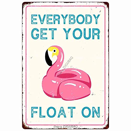 Letrero decorativo de piscina, decoración de piscina al aire libre, placa de metal duradera para playa, hogar, bar, piscina, terraza, patio, valla, paredes, 12 x 8 pulgadas