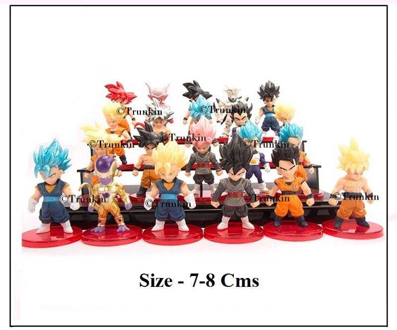 Image of Trunkin DBZ 21 Pcs Set B Anime Figure Son Goku GohanVegeta Frieza Vegeto Trunks Piccolo Figurine Collectible Anime Weeb PVC Collection Model Figures