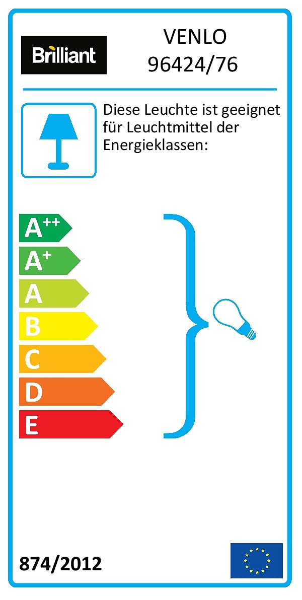 Brilliant Lampe, Venlo Außenwandleuchte stehend Bewegungsmelder schwarz matt, Edelstahl/Kunststoff, 1x A60, E27, 40W,Normallampen (nicht enthalten)