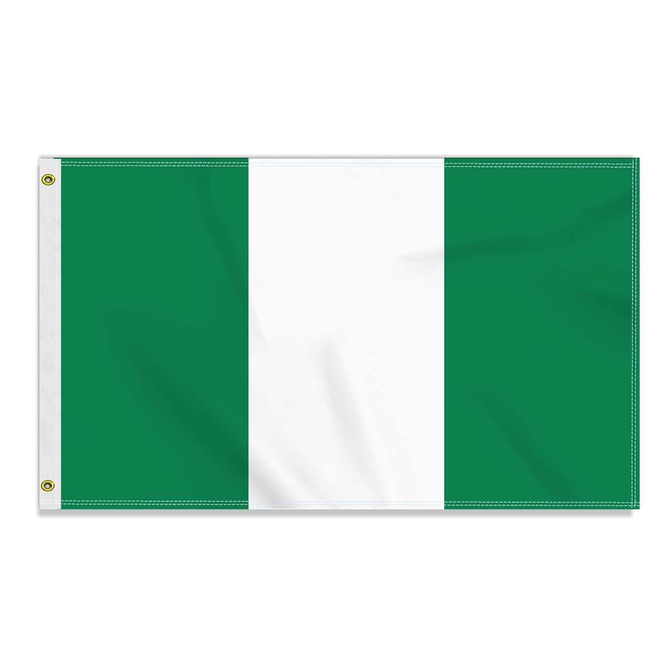 3×5 FT Nigeria Flag, Large 90×150 CM 150D Nigerian Outdoor Banner,Decor Garden With Brass Gromment — image 1