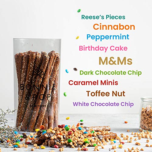 Bonnie and Pop’s Chocolate Dipped Pretzel Gift Baskets for Easter | Women | Food Gift Baskets | Prime Holiday Mother’s Day Birthday Cookie Gifts | Treats for Family Holiday Ideas