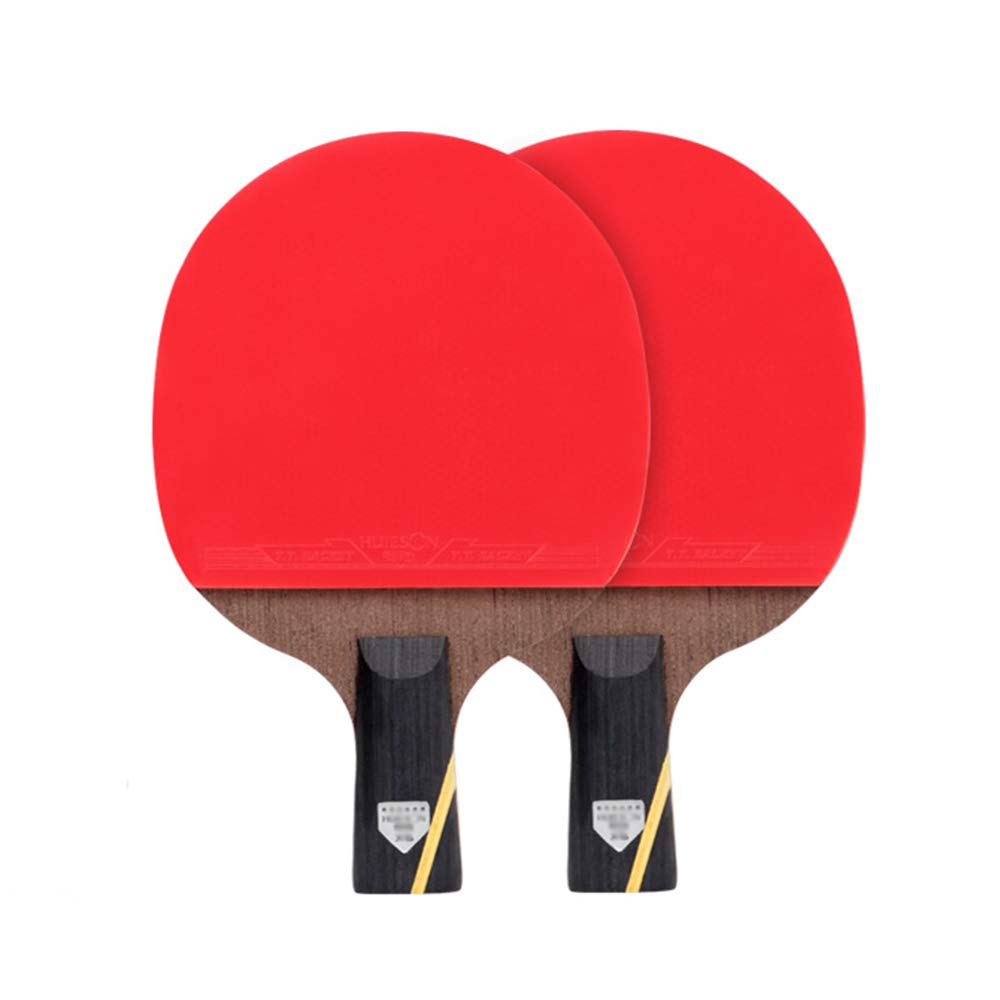 rakietka do ping ponga， Zestaw rakietek do ping-ponga, 6 gwiazdek, odpowiedni dla średnio zaawansowanych i zaawansowanych/jak pokazano/krótki uchwyt(Short handle)